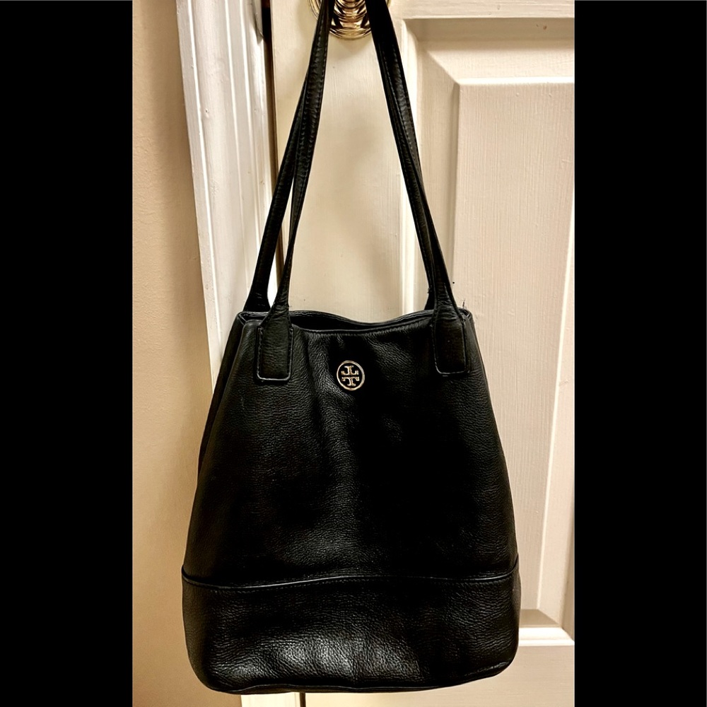 Tory Burch Michelle Black Leather Tote